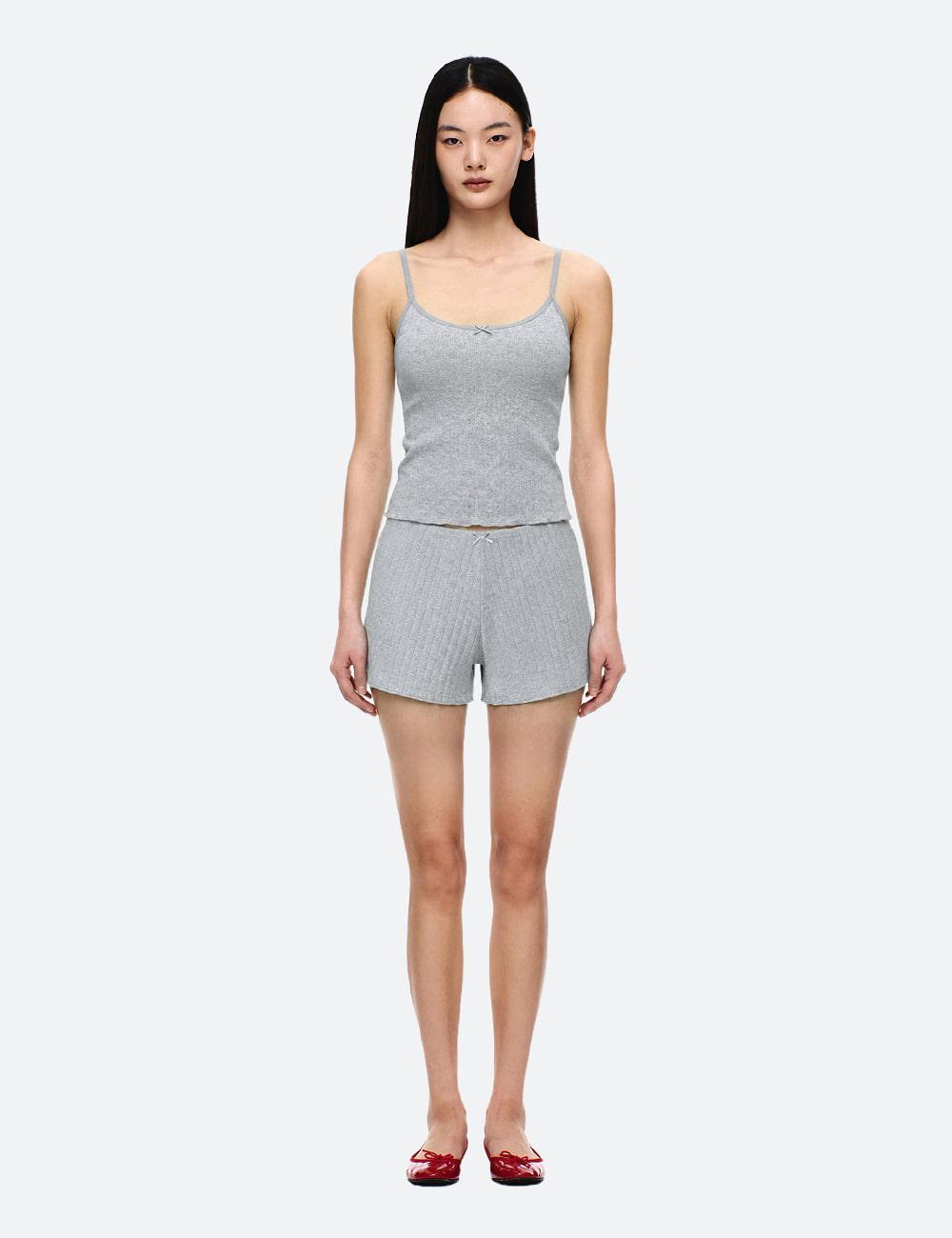 코튼 파자마 브라탑&쇼츠 set