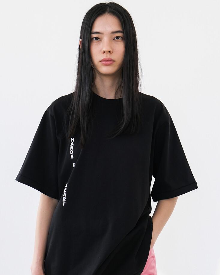 Vertical logo t-shirt in black
