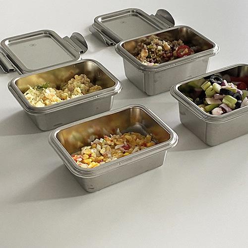 뚜껑고무패킹만 빼고 모두 스텐! jvr 올스텐찬통 (2size)