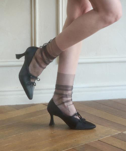 클래식 더블 리본장식 펌프스 412411001 (7cm/3colors)