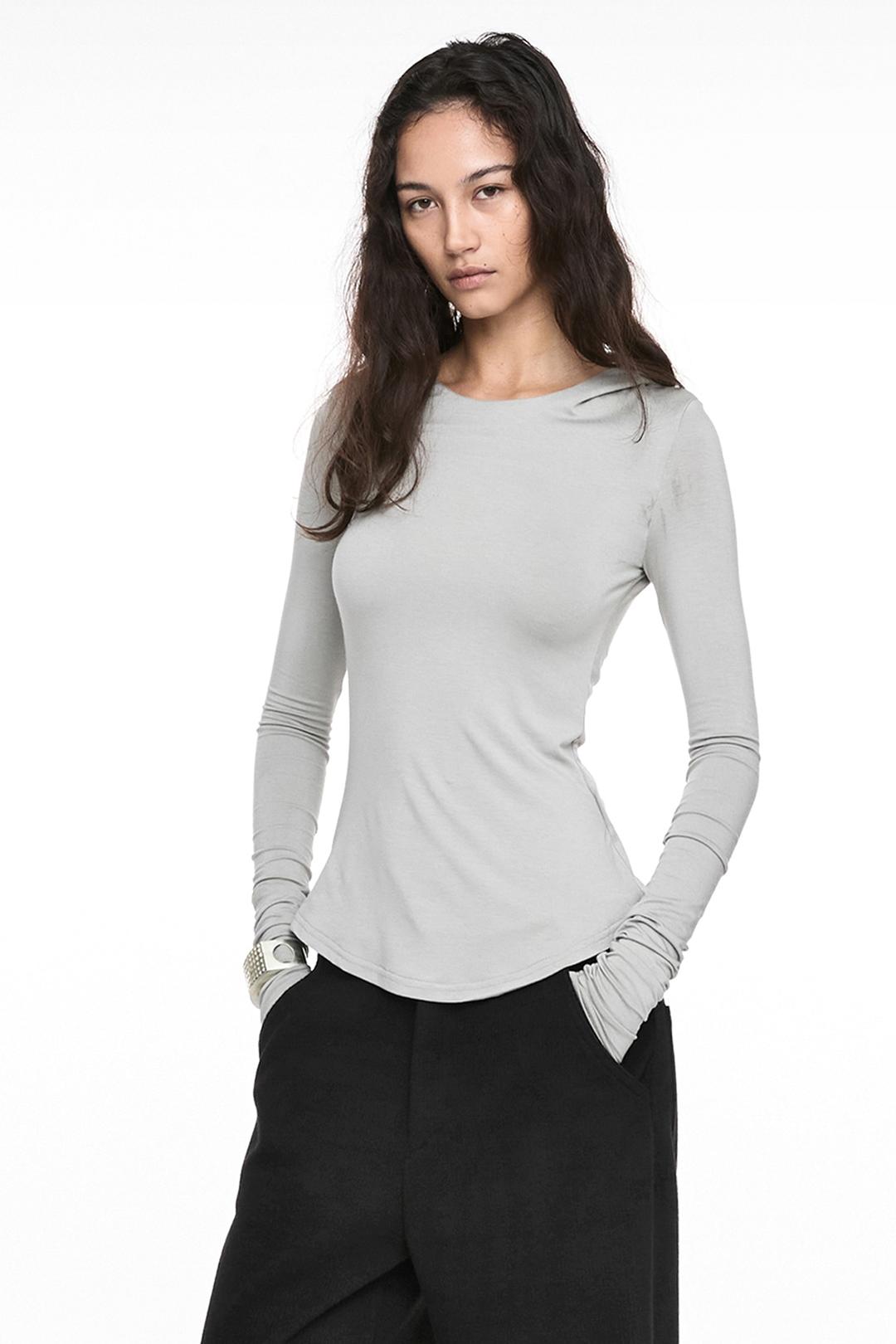 BASIC HOODIE LONG SLEEVE DUSTY BEIGE