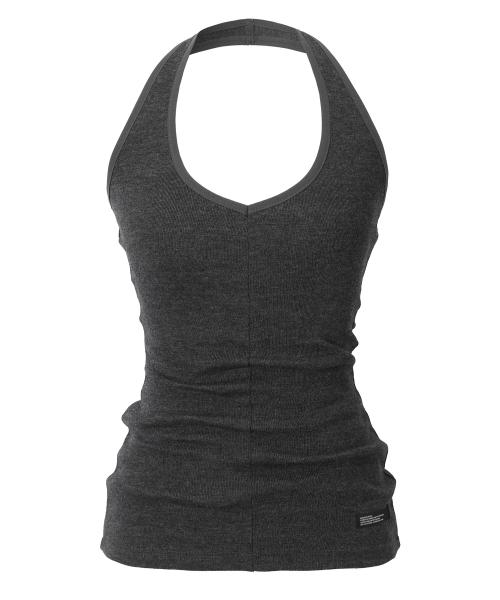 Tactile Halter Sleeveless (charcoal)
