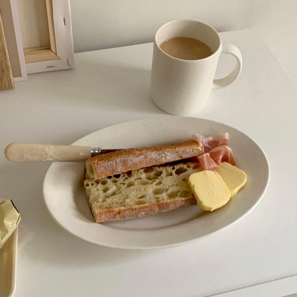 [선물용] 크림앤페퍼 플레이트&머그 선물세트 (브런치 홈카페 신혼 선물용 캠핑)