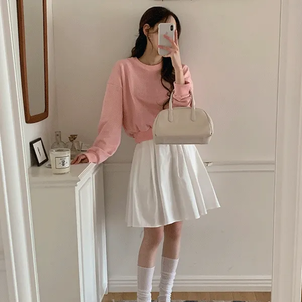 글러든 밴딩 훌 미디 스커트 - sk(2color)