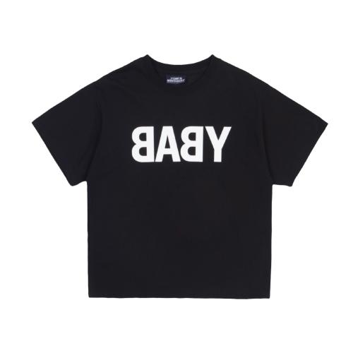 베이비 하프 티셔츠 블랙