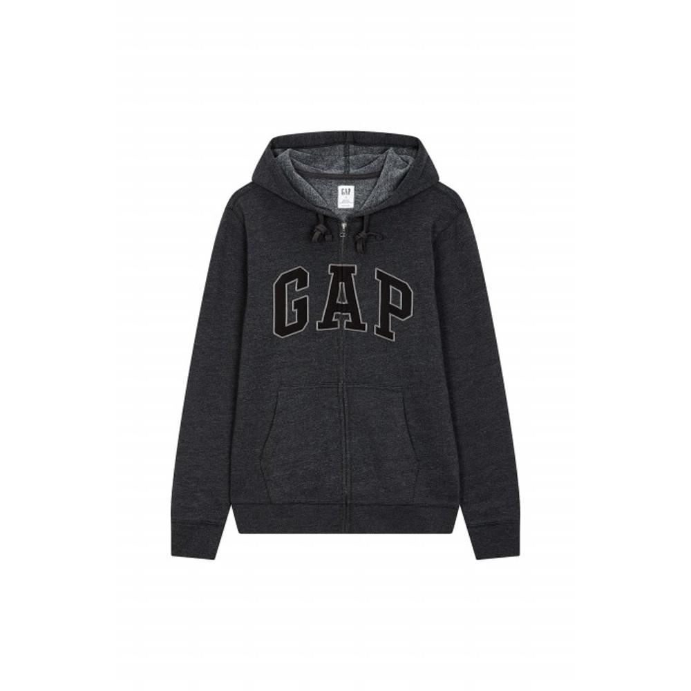[GAP Adults] [남성] 헤리티지 로고 후드 집업_챠콜