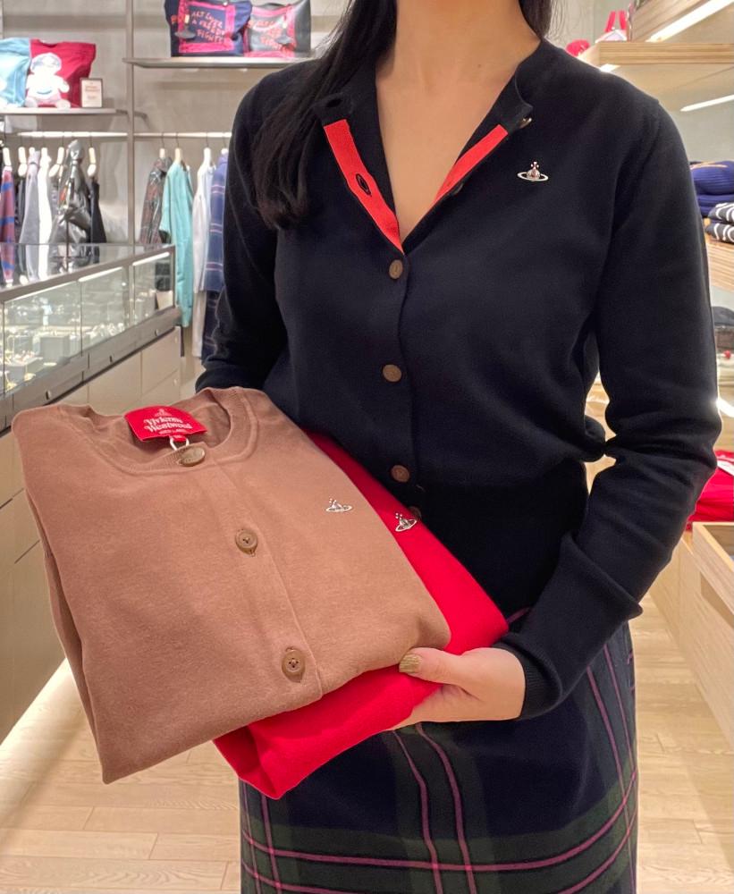 비비안웨스트우드 ﻿2022SS 소프트 쿨넥 베이직 코튼 가디건(4컬러)