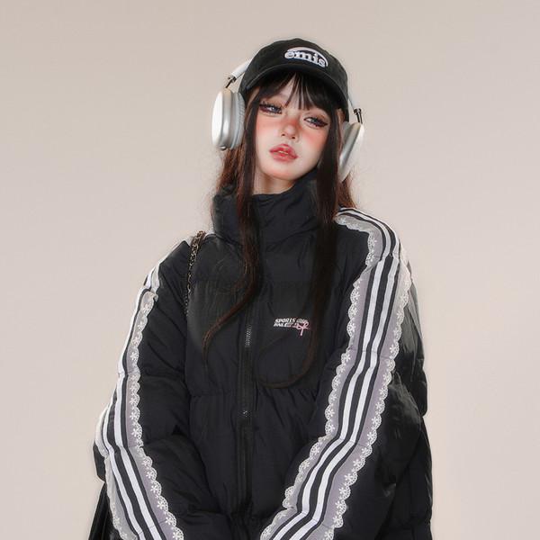 허밍 레이스 패딩 (2colors)