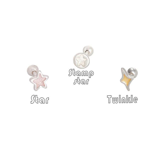 TWINKLE SERIES 트윈클 시리즈  피어싱귀걸이(3colors)