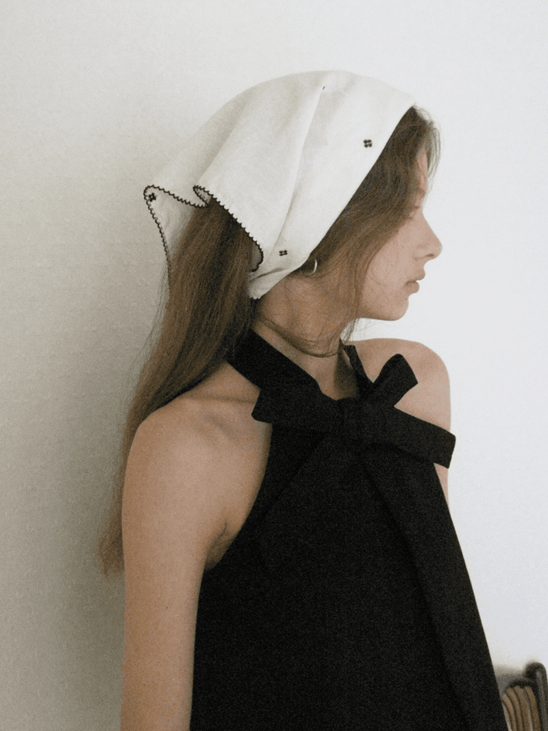 Souissi Bow Tie Top Black (4th)