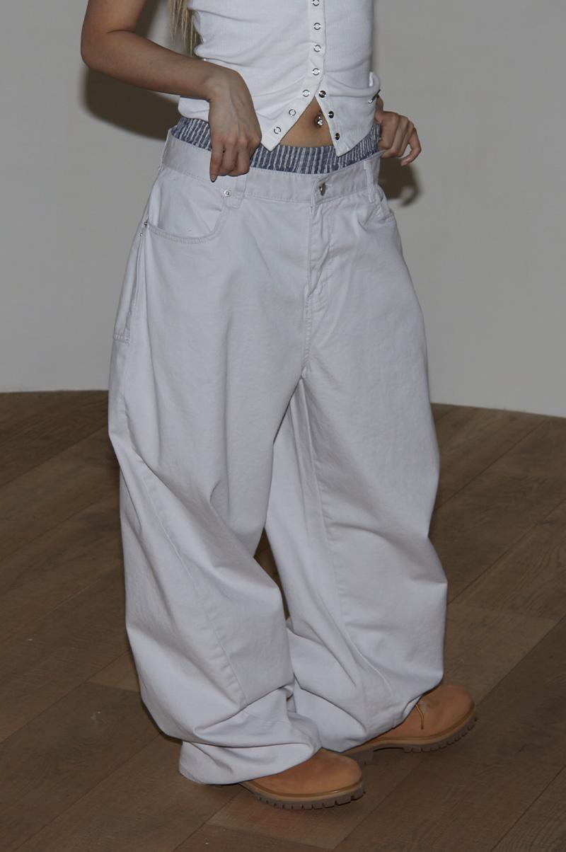 RISK CURVED MEGA WIDE PANTS