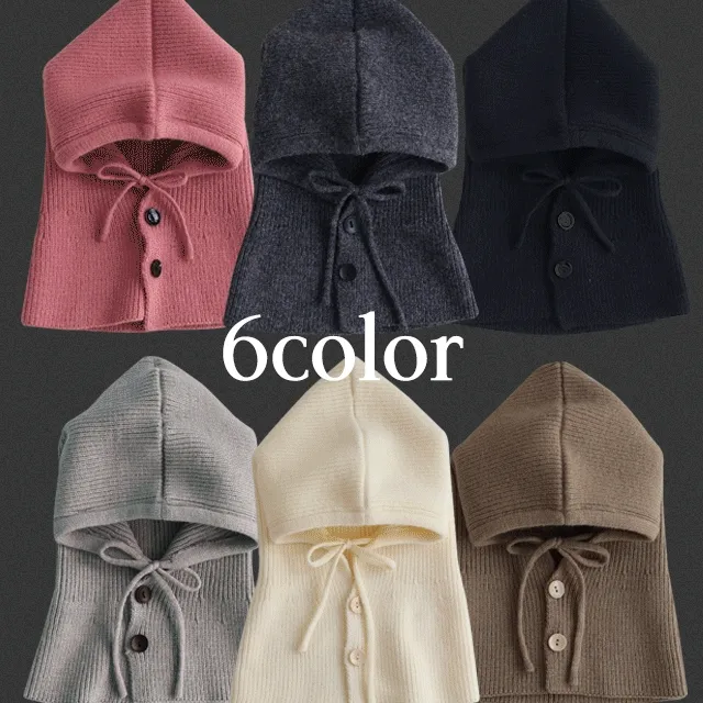 [주말최저가🔥당일출고] 도톰 와이드 니트 바라클라바