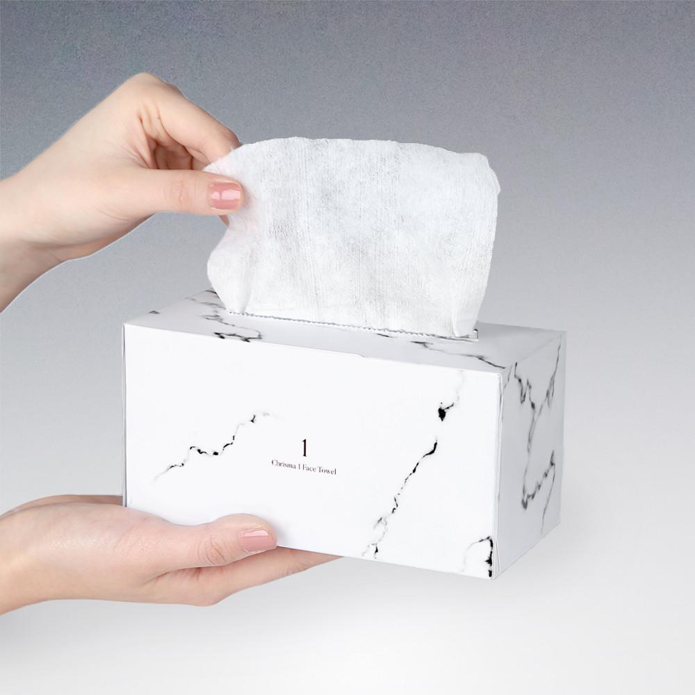 크리스마 수건대용 일회용 순면 100% 페이스타올 80매