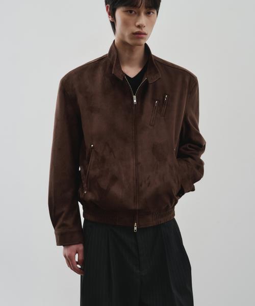 디파인드 스웨이드 해링턴 자켓 [브라운]