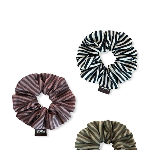 STRIPE COTTON SCRUNCHIE (3 COLOR)