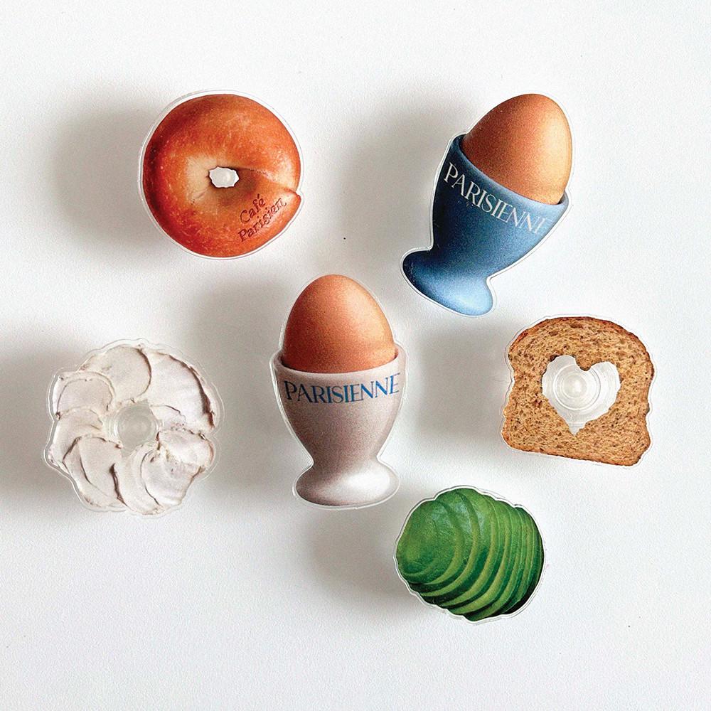 베이글 빵 맥세이프톡 크림치즈 핸드그립 톡