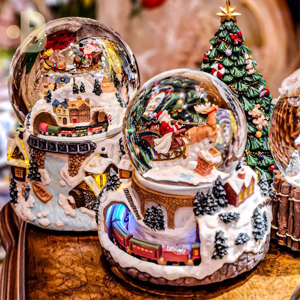 본디자인랩 크리스마스 오르골 태엽 워터볼 스노우볼 선물 소품