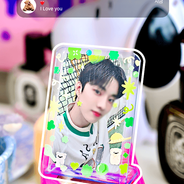 [딴딴 스탠딩 L자 탑로더] [오늘출발] [프롬아블] [푸른끼 X] [예절샷] 포토카드 포카 레진 보호필름 스티커 투명 케이스 꾸미기 슬리브 포토앨범 콜북 하루필름 인생네컷 바인더