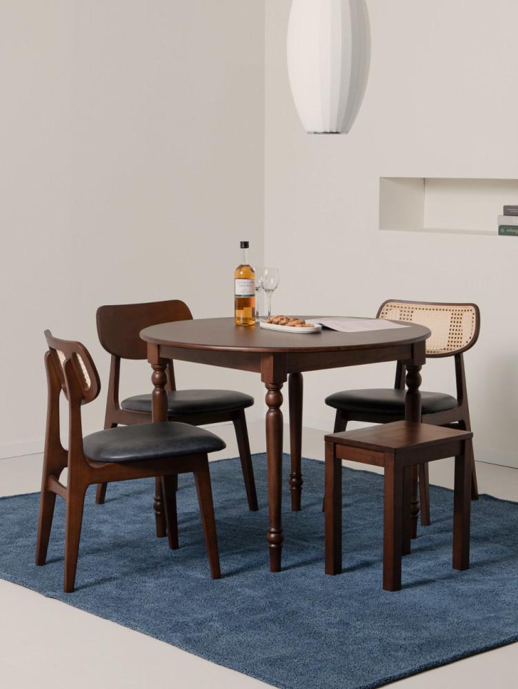 (한정수량/원가이하)  라움에스알 베니스 빈티지 원형 엔틱 식탁 카페 테이블 600 800 1000