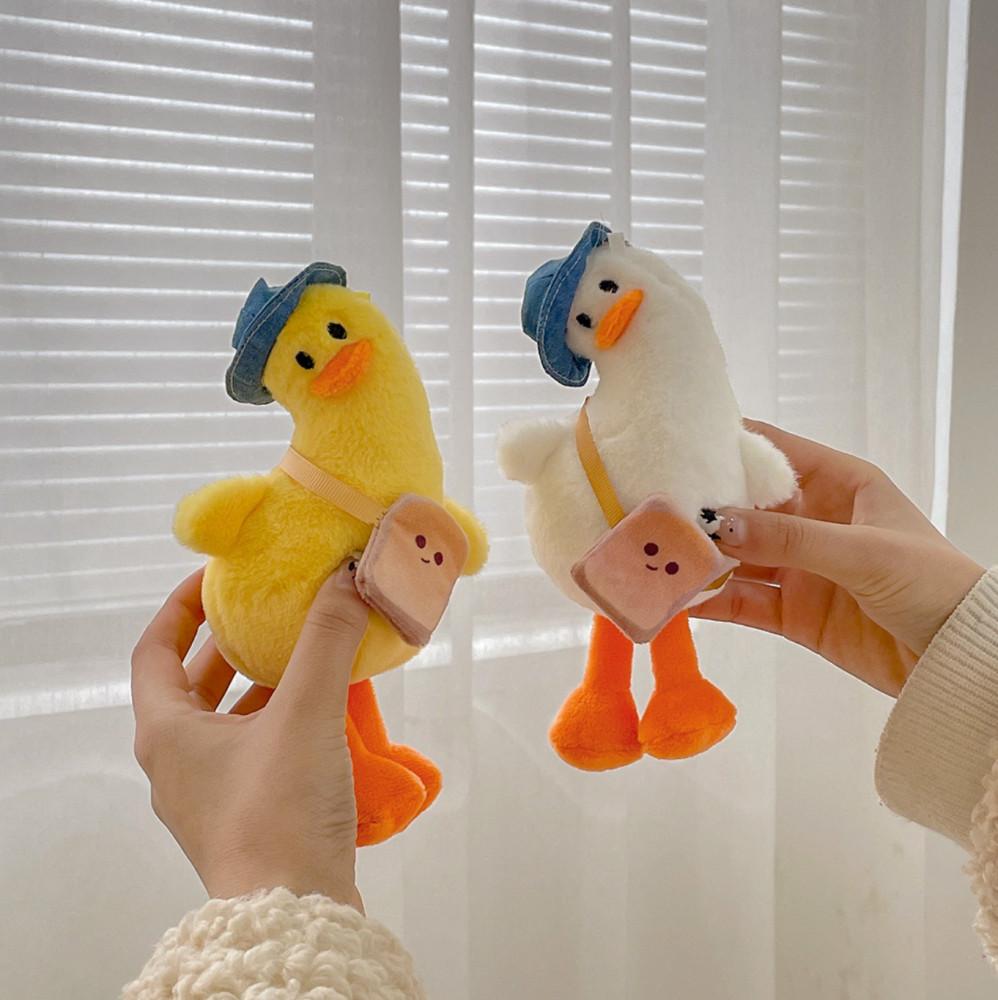 갸우뚱오리 키링 화이트 차키키링 캐릭터 가방 에코백 열쇠고리 자동차 에어팟 스마트 키홀더