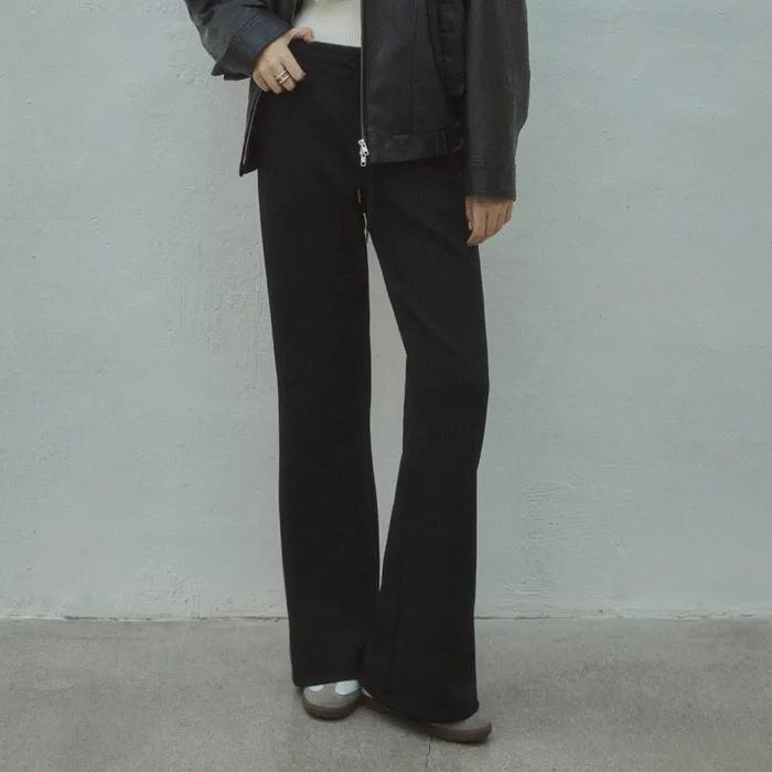 Every Day Relaxed Boot-cut Trousers_CTB504(Black)