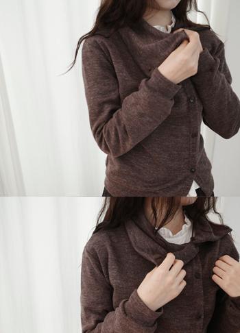 에프터먼데이 peer diagonal line cardigan (2c)
