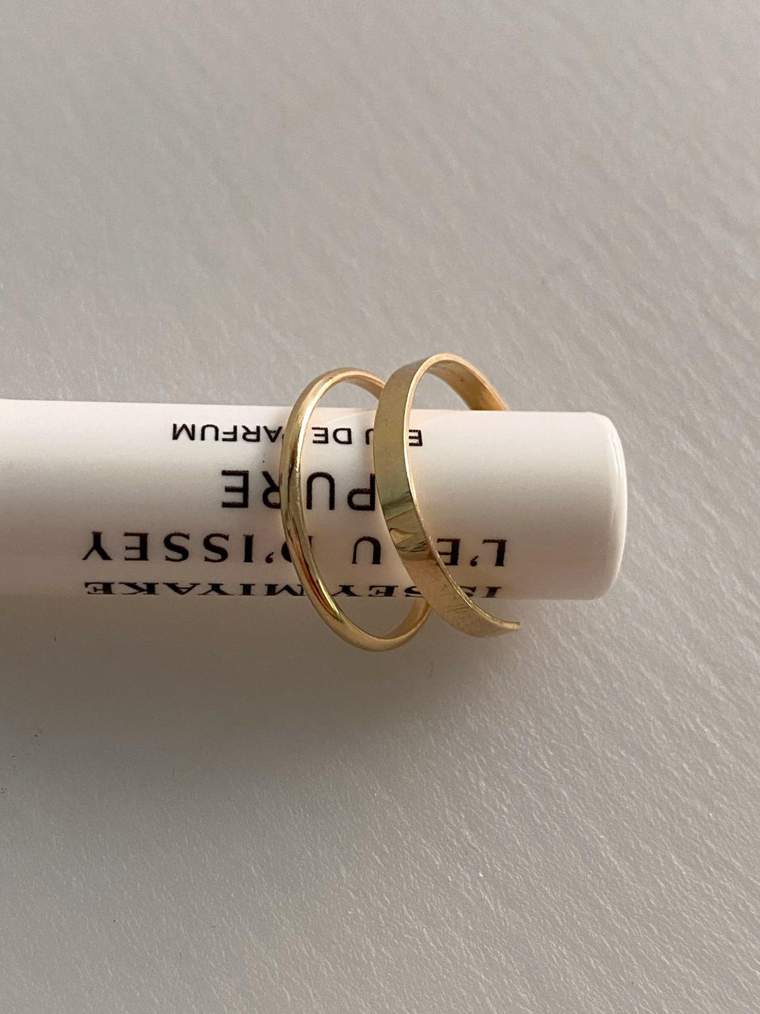 14K 골드 토우링 발가락 반지 링 (얇은)