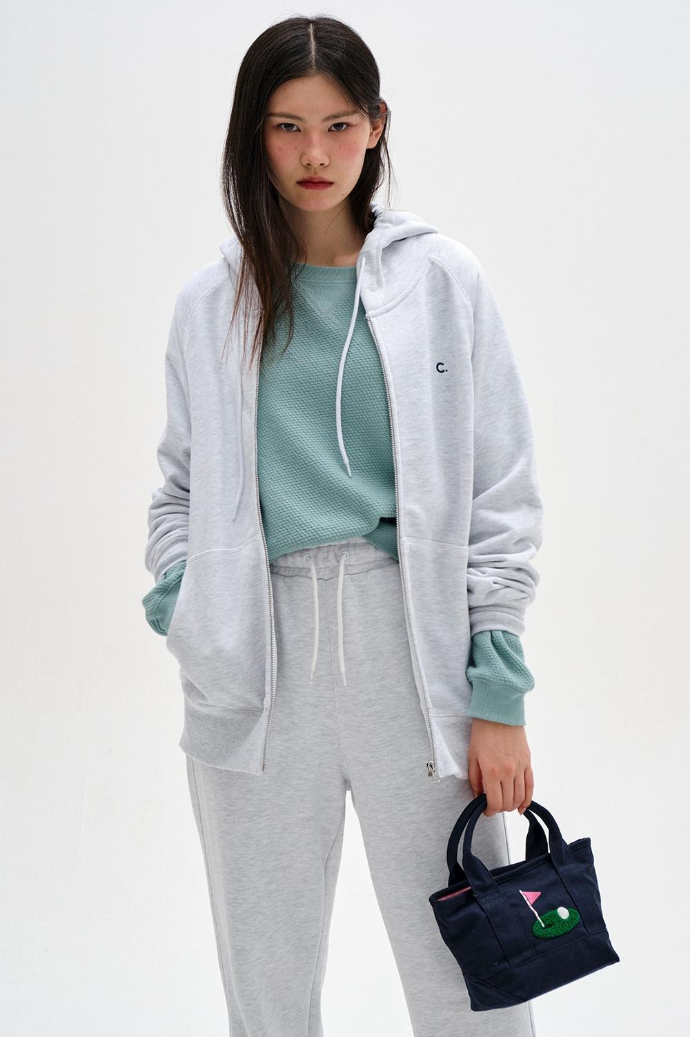 New Active Hoody Zip-up (Light Grey)