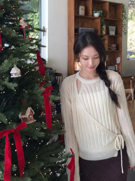 RIBBED WRAP PULL-OVER_CREAM