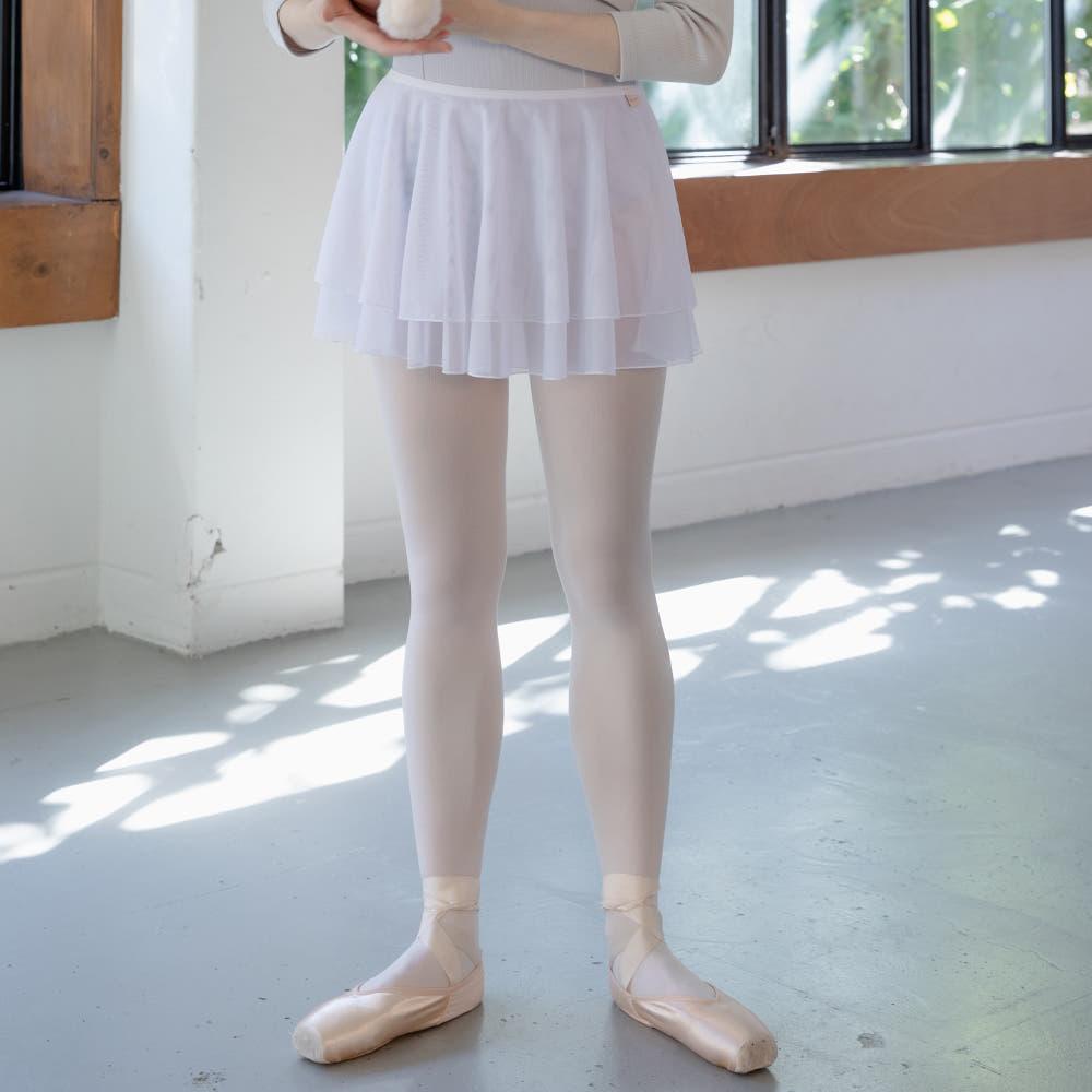 Tutu 스커트 Tone on Tone 풀온 메시 스트레치 리본 발레복 발레 성인