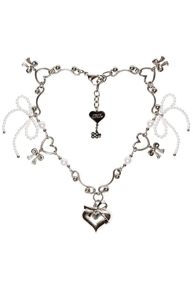 [PRE-ORDER] 88RISING x OHT HEART RIBBON NECKLACE