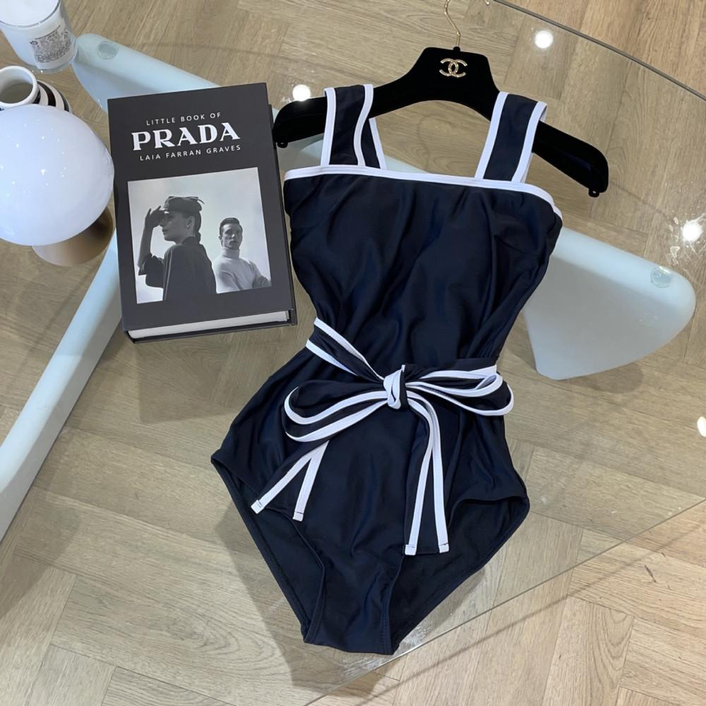 리본 모노키니 호캉스 호텔 수영복