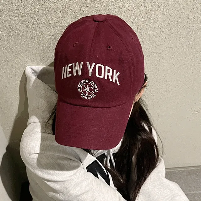 [와인볼캡]NEWYORK NYC 볼캡 스트릿 유니크 6color 모자