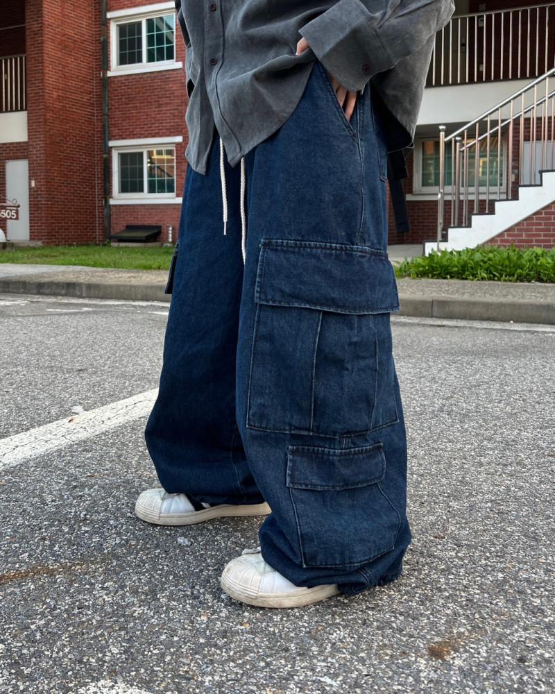 더블 카고 포켓 엠프 팬츠