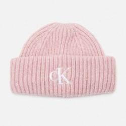 캘빈클라인 CK 모노그램 울 비니 핑크