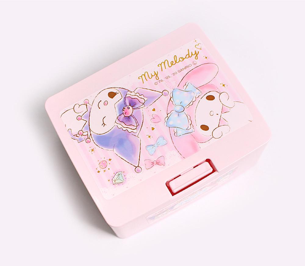 (뉴디자인추가)산리오 시나모롤, 마이멜로디&쿠로미 미니 수납함 원터치 케이스