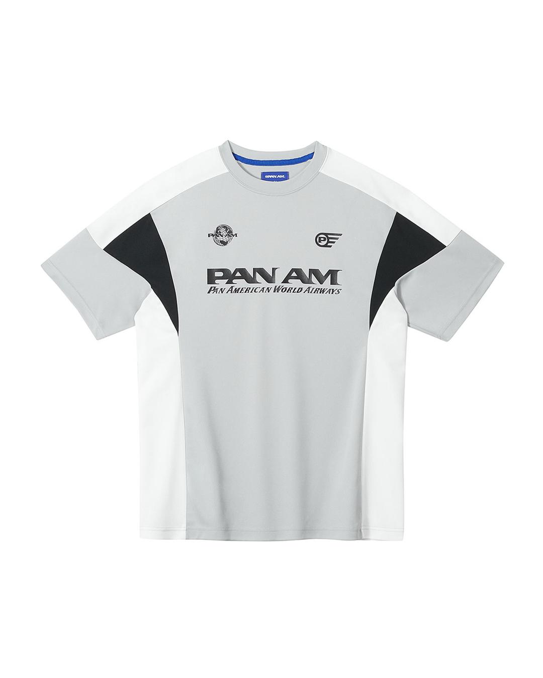 블록코어 컬러블럭 반팔티 LY 1103 라이트그레이