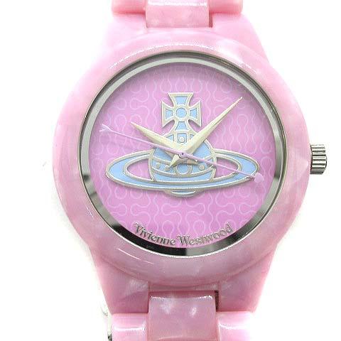 ヴィヴィアンウエストウッド Vivienne Westwood KEW キュー 腕時計 ウォッチ オーブ クォーツ ピンク VV075PPPP /☆K レディース