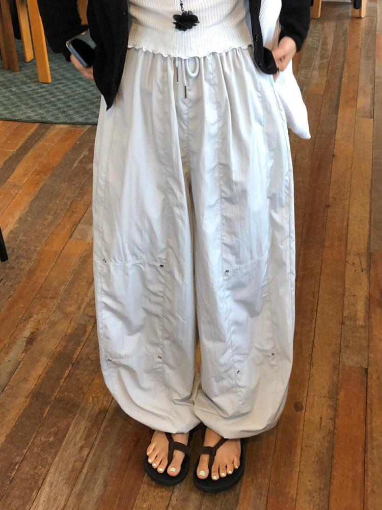 리프 썸머 아일렛 나일론 팬츠 2color