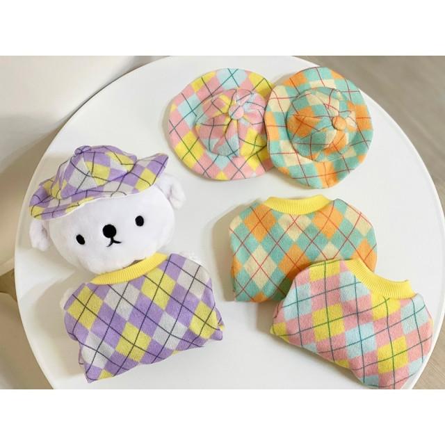 [바이올독] 아가일 니트, 모자