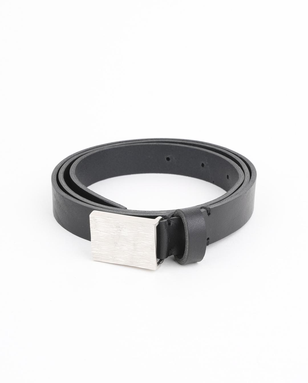 INGRAINED BELT SILVER