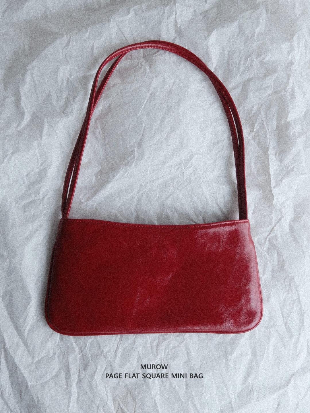 PAGE FLAT SQUARE MINI BAG - RED
