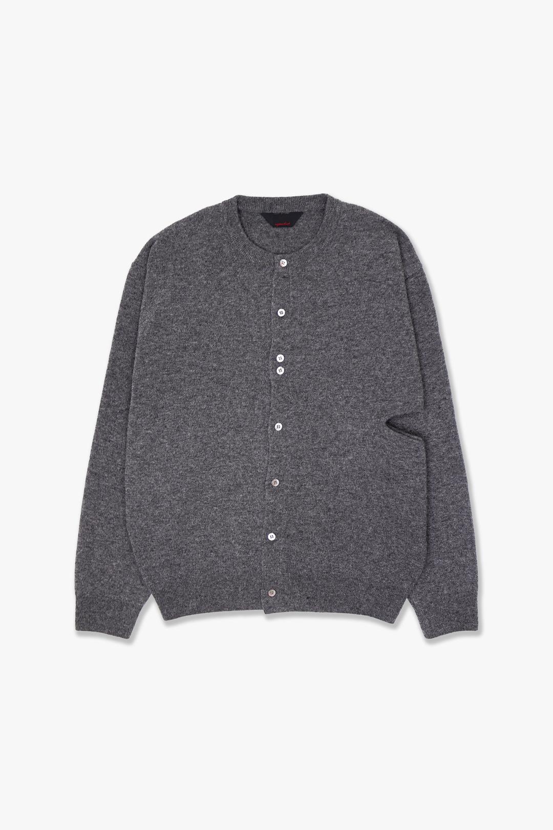 ORCHID ROUND CARDIGAN - CHARCOAL