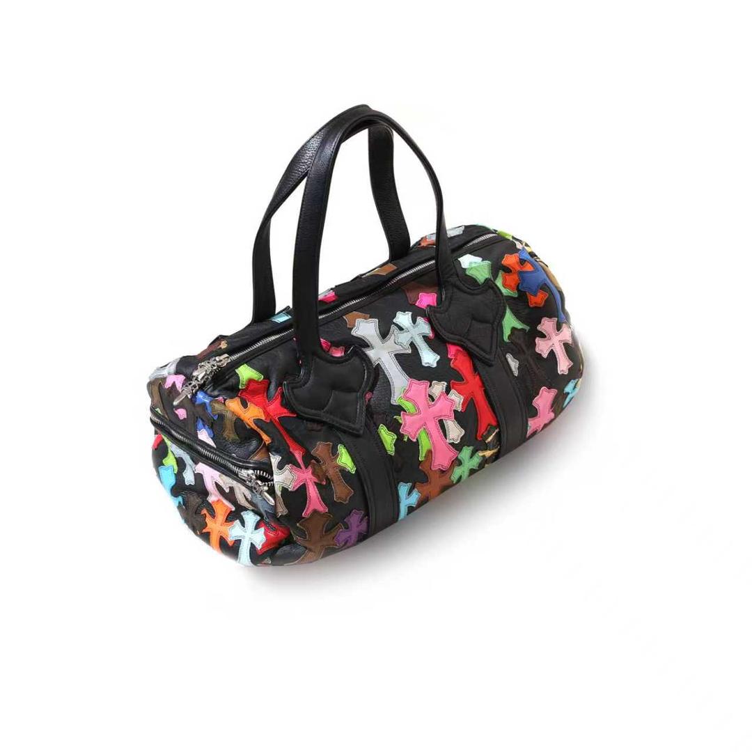 Chrome Hearts Multicolor Cross Patch Keepall Medium Duffle Bag