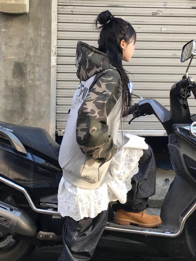 남녀공용 아르민 카모 나그랑 후드집업