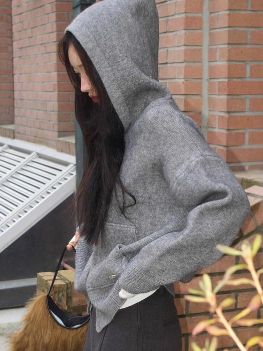 [NEW 컬러추가]시그니쳐 니트 후드 집업 4컬러 VW340