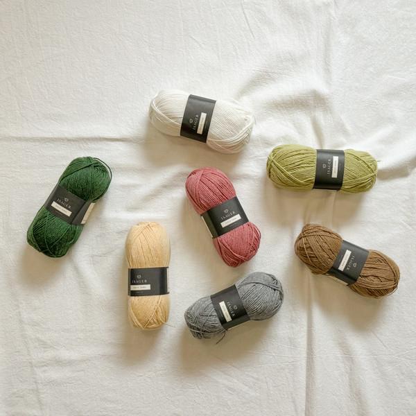 [Isager] Sock Yarn (easy wash alpaca/wool 80%, recycled nylon 20%)