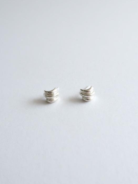 Silver 925 Simple shell earring [silver/gold]