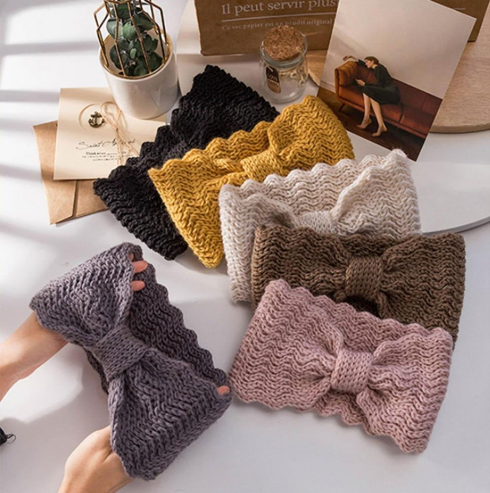 따뜻 프릴꼬불이 니트 터번 머리밴드 6color