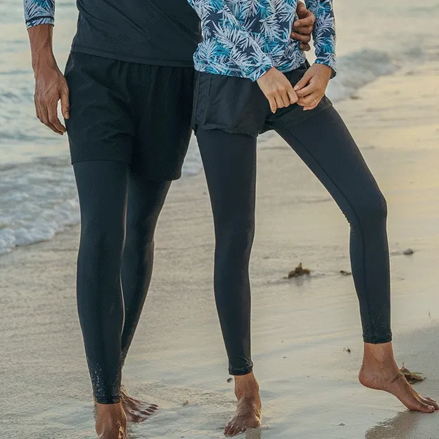 [UPF50+ 자외선차단/신축성👍🏻] 남녀공용 모던 워터레깅스 비치팬츠 스윔웨어 보드숏